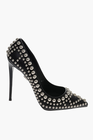 Pointed Studded Leather GAKONA Pumps 12cm