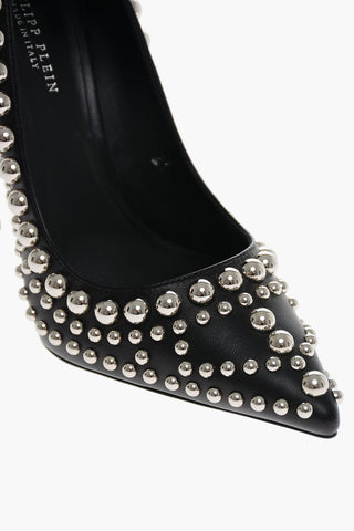 Pointed Studded Leather GAKONA Pumps 12cm