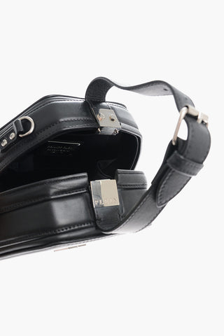 Faux Leather ORIGINAL Shoulder Bag with Silver Monogram