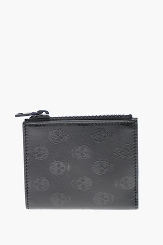 All-Over Skulls Printed Leather Wallet