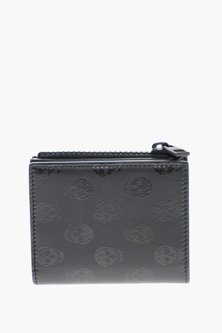 All-Over Skulls Printed Leather Wallet