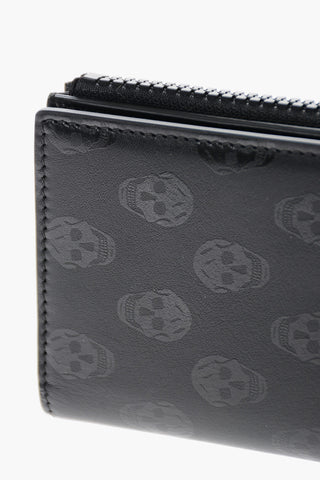 All-Over Skulls Printed Leather Wallet