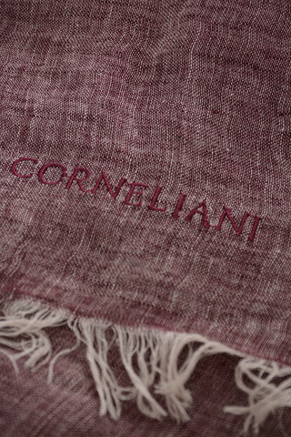 Foulard a Tinta Unita In Lino con Frange