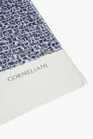 Camouflage Motif Cotton and Silk Foulard