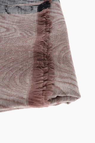 Foulard Bicolore Effetto Acid Wash