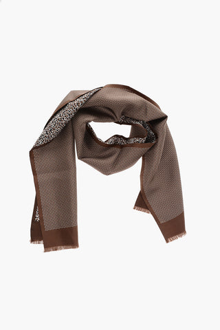Double Patterned Silk Foulard