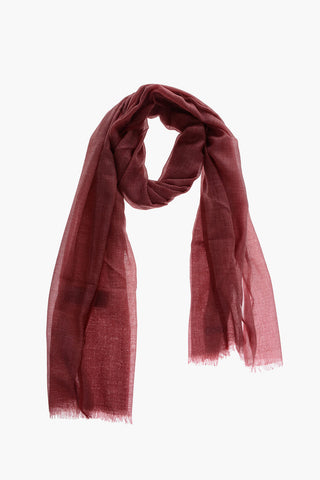 Solid Color Cashmere and Cotton Foulard