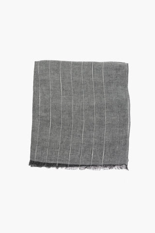 Striped Linen Blend Foulard