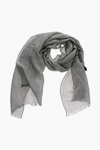 Foulard in Misto Lino a Righe