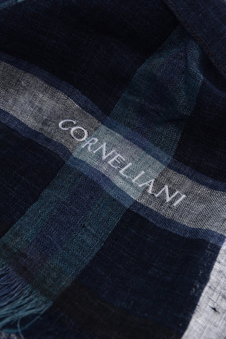 Checked Linen Foulard