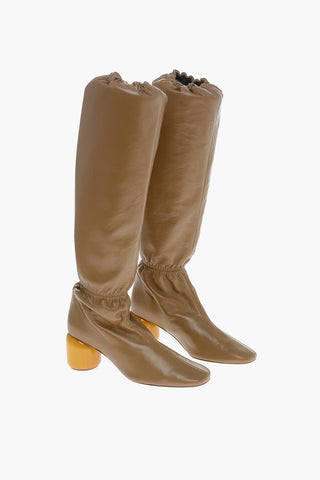 Calfskin NIKKI Boots with Block Heel 6cm