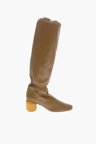 Calfskin NIKKI Boots with Block Heel 6cm