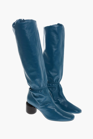 Calfskin NIKKI Boots with Block Heel 6cm