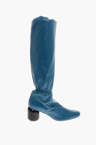 Calfskin NIKKI Boots with Block Heel 6cm