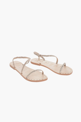 Braided Metallic Leather HOLLYWOOD Sandals