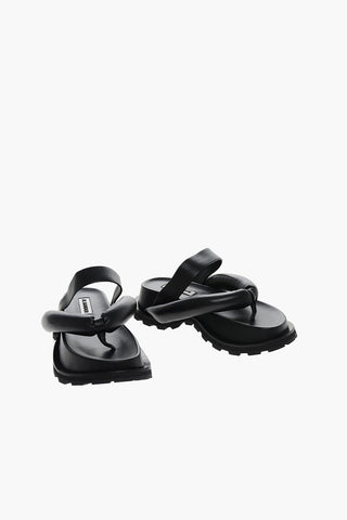 Calfskin Slides with Padding