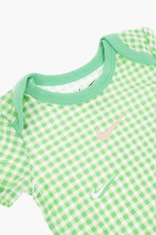 체크 크루넥 바디 3개 세트