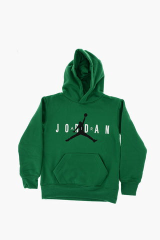 AIR JORDAN Felpa Hoodie in Tinta Unita con Interno Felpato 