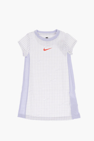 T-Shirt-Kleid kariert