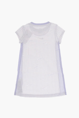 T-Shirt-Kleid kariert