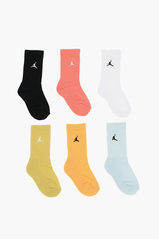 AIR JORDAN 6 Paia di Calzini EVERYDAY Lunghi a Costine