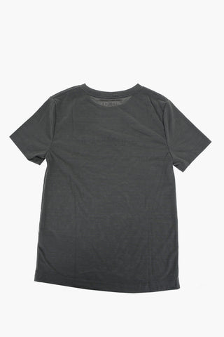 AIR JORDAN T-Shirt Girocollo in Tinta Unita con Logo Stampato