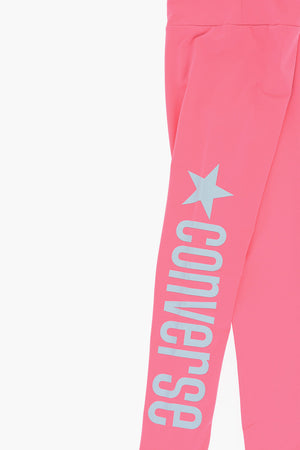 High-Waist Leggings with Printed Logo