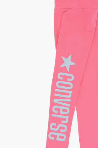 로고 프린트 하이웨이스트 레깅스