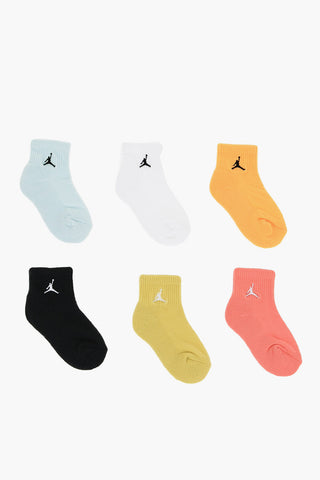 AIR JORDAN Set 6 Paia di Calzini con Ricamo Jumpman