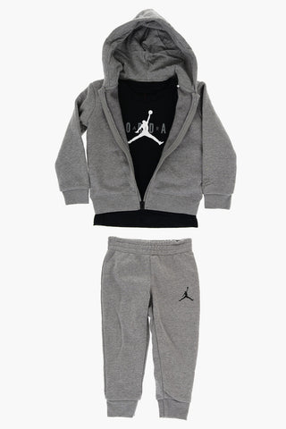 AIR JORDAN Sweatshirt Joggers and T-Shirt Set with Jumpman Print