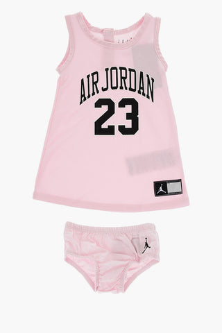 AIR JORDAN Dress and Bloomer Set with Printed Logo