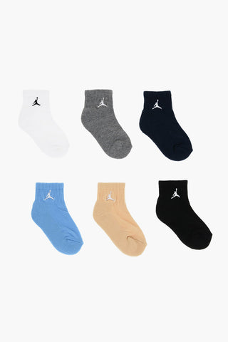 AIR JORDAN Set 6 Paia di Calzini con Ricamo Jumpman