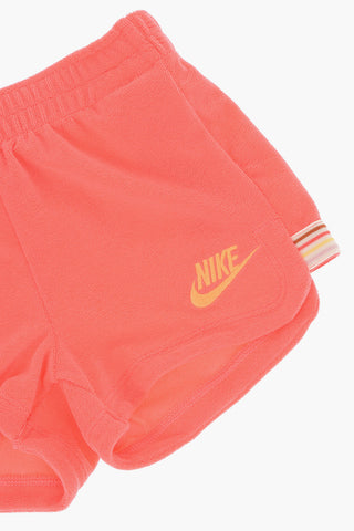 Set LETS ROLL T-Shirt und neonfarbene Frottee-Shorts