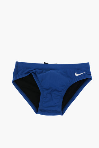 SWIM Solid Swim Briefs with Embroidered Logo
