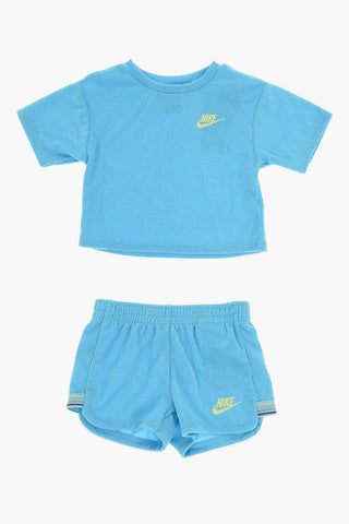 Set T-Shirt Und Shorts Aus Frottee