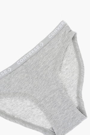 Set of 5 Stretch Cotton Briefs With Logo Elastic Band