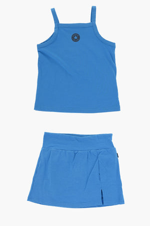 ALL STAR CHUCK TAYLOR Stretch Cotton Tank Top and Skirt-Pants Set