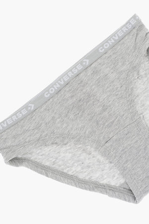 Set of 5 Stretch Cotton Briefs With Logo Elastic Band