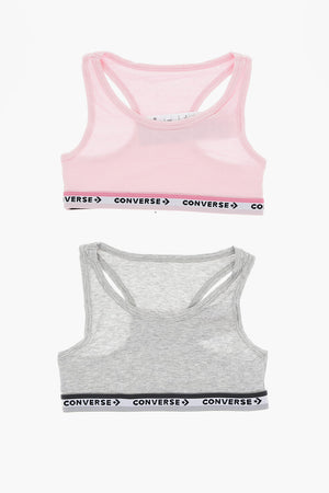 Set 2 Paia di Reggiseni Sportivi Racerback con Banda Logata