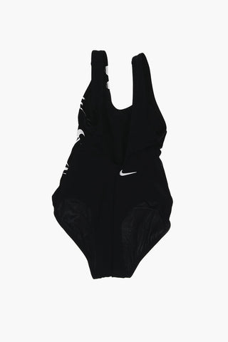 SWIM 대비되는 멀티 로고 원피스 수영복