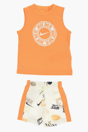 Set mit bedrucktem Tanktop und Shirts