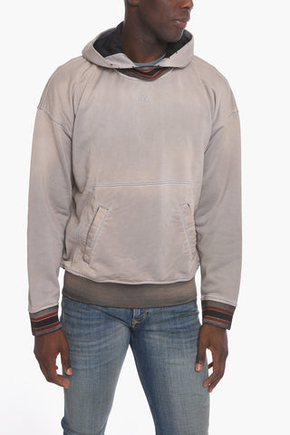 Felpa Hoodie S-NEKKI con Effetto Distress