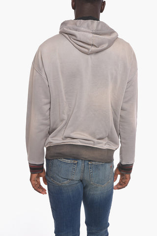 Felpa Hoodie S-NEKKI con Effetto Distress