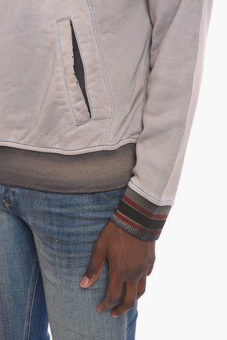 Felpa Hoodie S-NEKKI con Effetto Distress