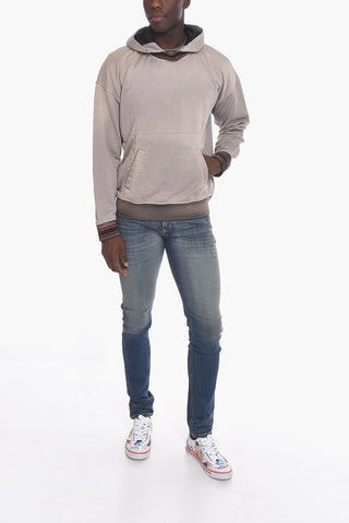 Felpa Hoodie S-NEKKI con Effetto Distress