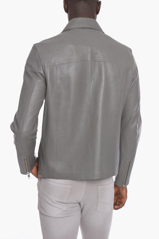 Lambskin L-KORN Jacket with Zip Detail