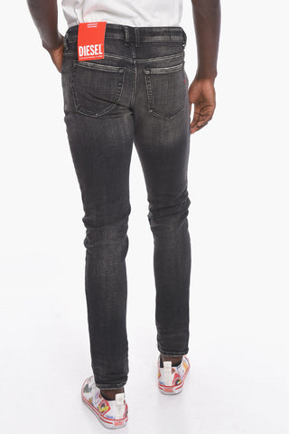 SLEENKER Skinny-fit Denims with Stone-washed Effect 16cm
