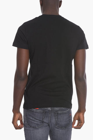 Solid Color T-DIEGO T-Shirt with Contrasting Print