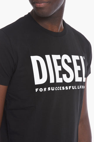 Solid Color T-DIEGO T-Shirt with Contrasting Print