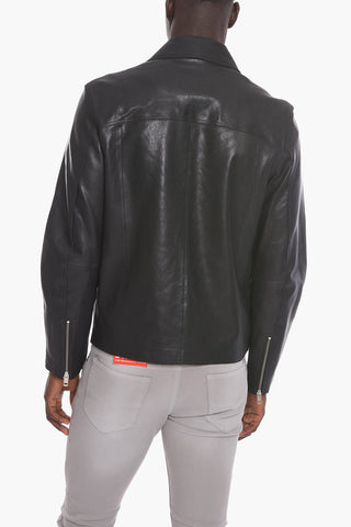 L-KORN Lambskin Jacket with Zip Detail